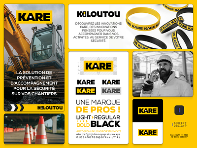 KARE by kiloutou logotype brand branding clean design graphic design kare kiloutou logo mark minimalist security wordmark yellow