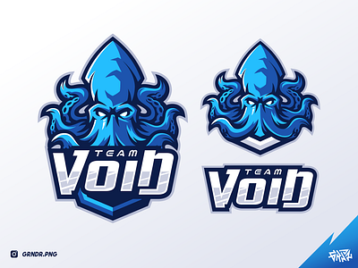 Squid Logo Mascot Done For Team VOID branding design esport esportlogo gamer gaming illustration kraken logo mascot squid logo squid mascot squid mascot logo team void void