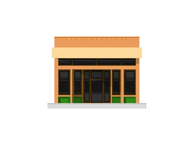 minimalist store front art building design graphic design house illustration minimalist store vector