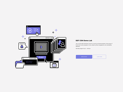 Demo Lab computer date design destop documents files icon set illustration mac monitor notification organization pc pixel retro synthwave technology user vibe web