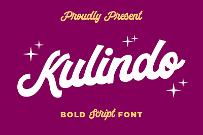 Kulindo Bold Script Font branding font fonts graphic design