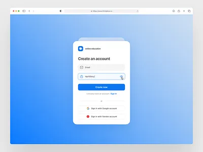 Registration form branding design logo minimal typography ui ux web website