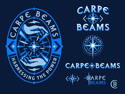 Carpe Beams branding district north design hands new hampshire nick beaulieu vector