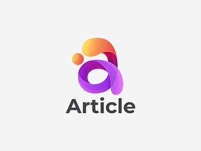 Article a coloring a logo article branding design graphic design icon logo