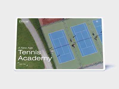 Eternal Tennis Academy - Concept branding design graphic design illustration logo ui ux web design web development webflow