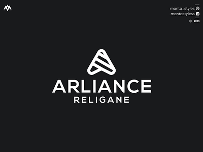 ARLIANCE RELIGANE a company logo a design logo a icon a logo arliance religane branding design icon letter logo minimal