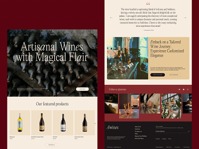 Winemakers Ecommerce Website alcohol beverage branding catalog design drink ecommerce graphic design interface marketing ui user experience ux web web design web marketing website wine wine maker winery