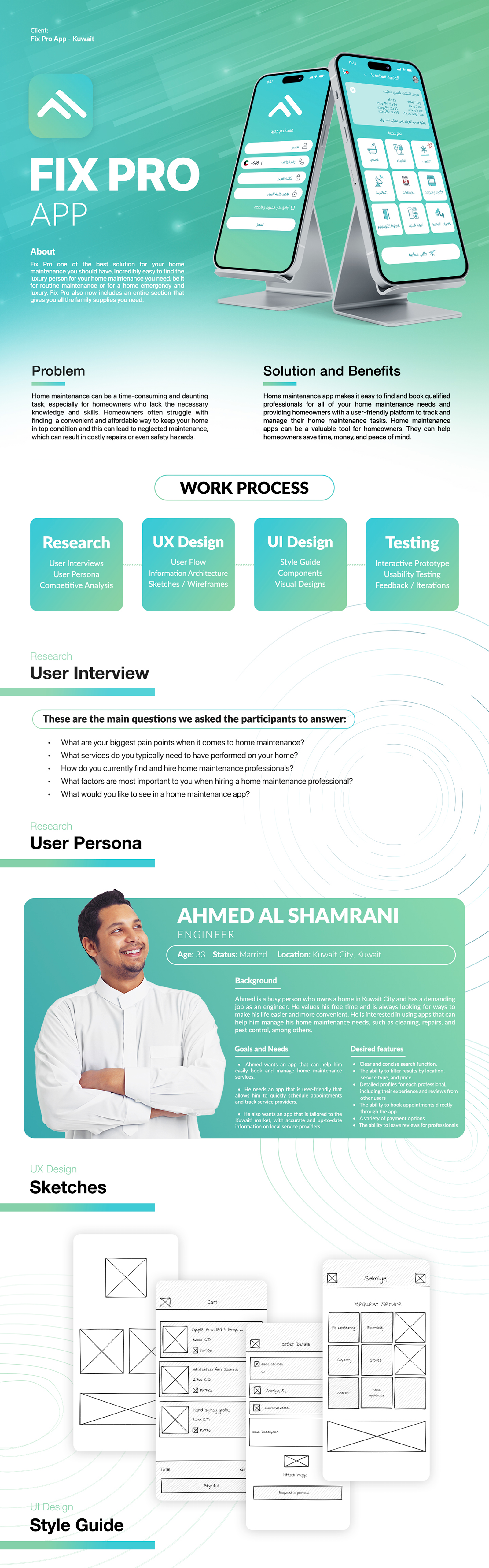 Fixpro Mobile App - Powered by branding graphic design ui