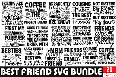 Best Friend SVG Bundle app branding design graphic design illustration logo svg ui ux vector