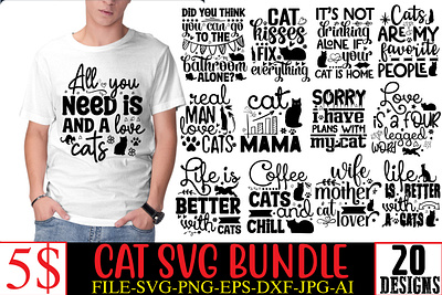 Cat SVG Bundle app branding design graphic design illustration logo svg ui ux vector