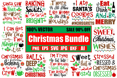 Christmas SVG Bundle app branding design graphic design illustration logo svg ui ux vector