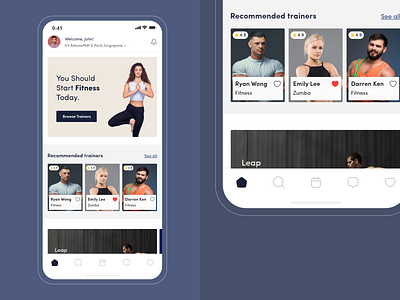 Fitness App Ui app branding design graphic design illustration logo typography ui ux vector