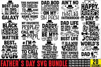 Father's Day SVG Bundle app branding design graphic design illustration logo svg ui ux vector