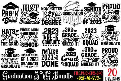 Graduation SVG Bundle app branding design graphic design illustration logo svg ui ux vector