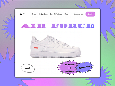 Sneakers / Web Design / Banner design graphic design illustration typography ui ux