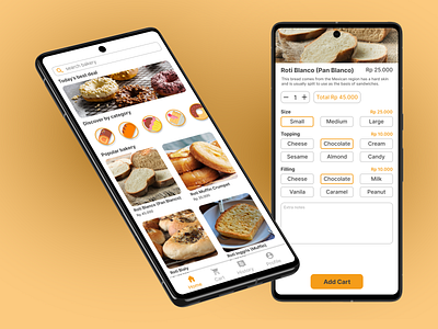 UI Design Food Ordering App bread ordering app food ordering app mobile app ui ui design ui mobile