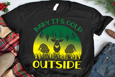 Baby it's cold outside christmas mug design