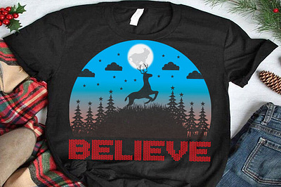 Believe christmas mug design