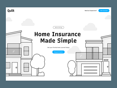 Quilt - Modern Home Insurance insurance landing page