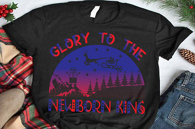 Glory to the newborn king 1 christmas mug design