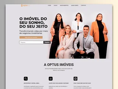 Landing page - optus imóveis lading ladingpage landing landing page pagina de venda ui