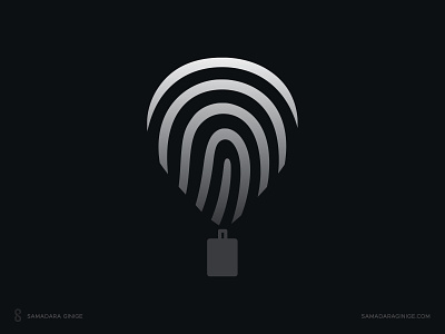 Personalised travel management baloon branding design illustration logo mark modern personalise samadaraginige simple travel
