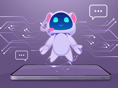 AI-Powered Chatbots android animation branding design graphic design illustration ios logo mobile app mobile app development motion graphics ui