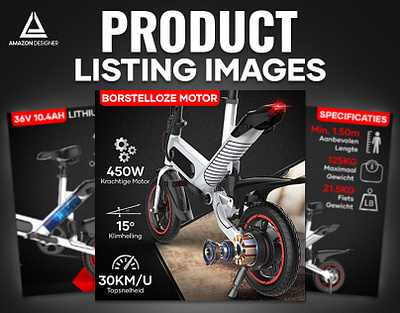 Listing Images || Electric Bike a content adobe illustrator adobe photoshop amazon amazon listing amazon listing images bol listing branding design ebc enhanced brand content graphic design listing listing design listing images motion graphics