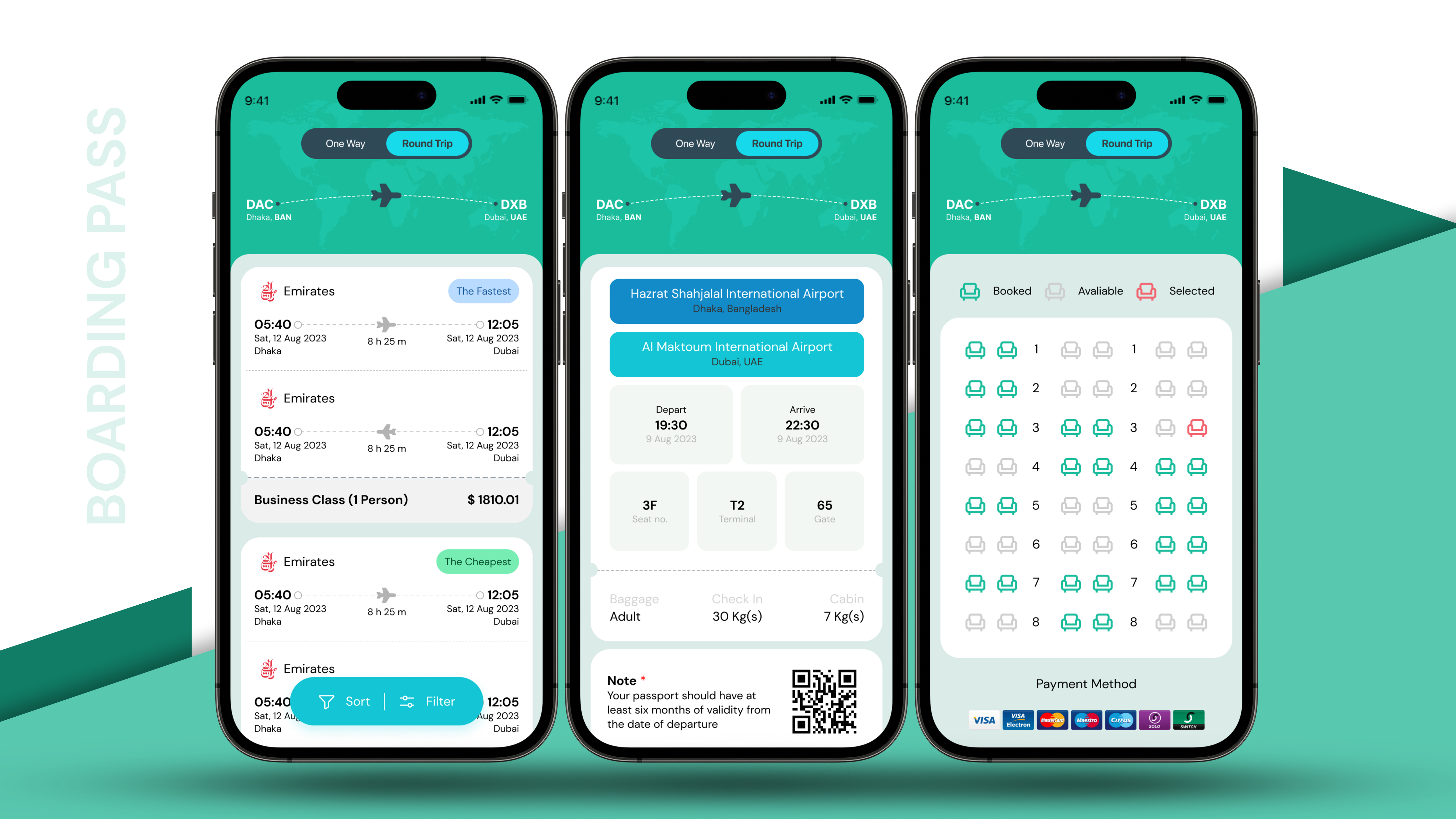 Boarding Pass airport biman bording pass branding dailyui graphic design ui uiux user experience user interface ux