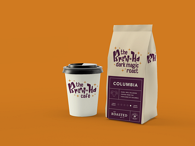 The Brew-Ha Café Brand Design and Packaging branding graphic design logo package design packaging zachabstract