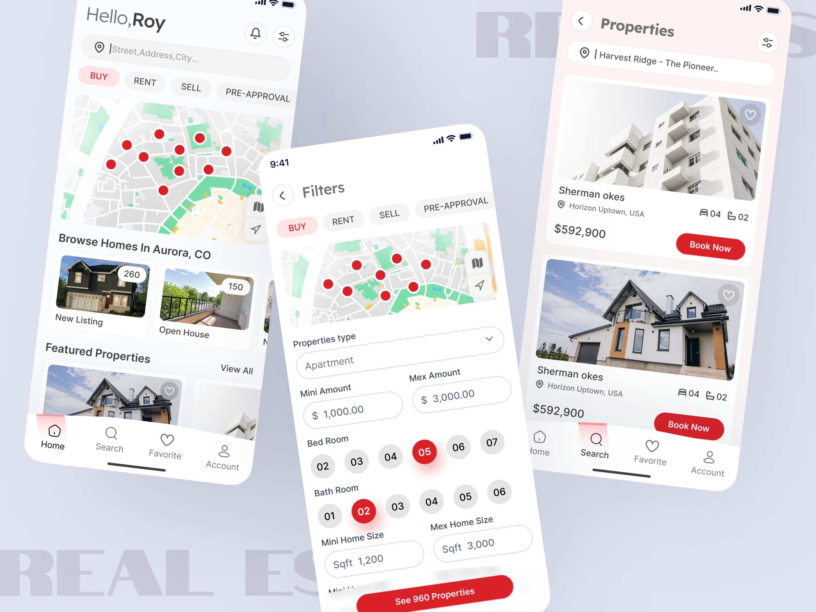Realtor Redesign App UI agency apartment app building business house minimal mobile mobile app property real estate realestate realtor rent ui ux