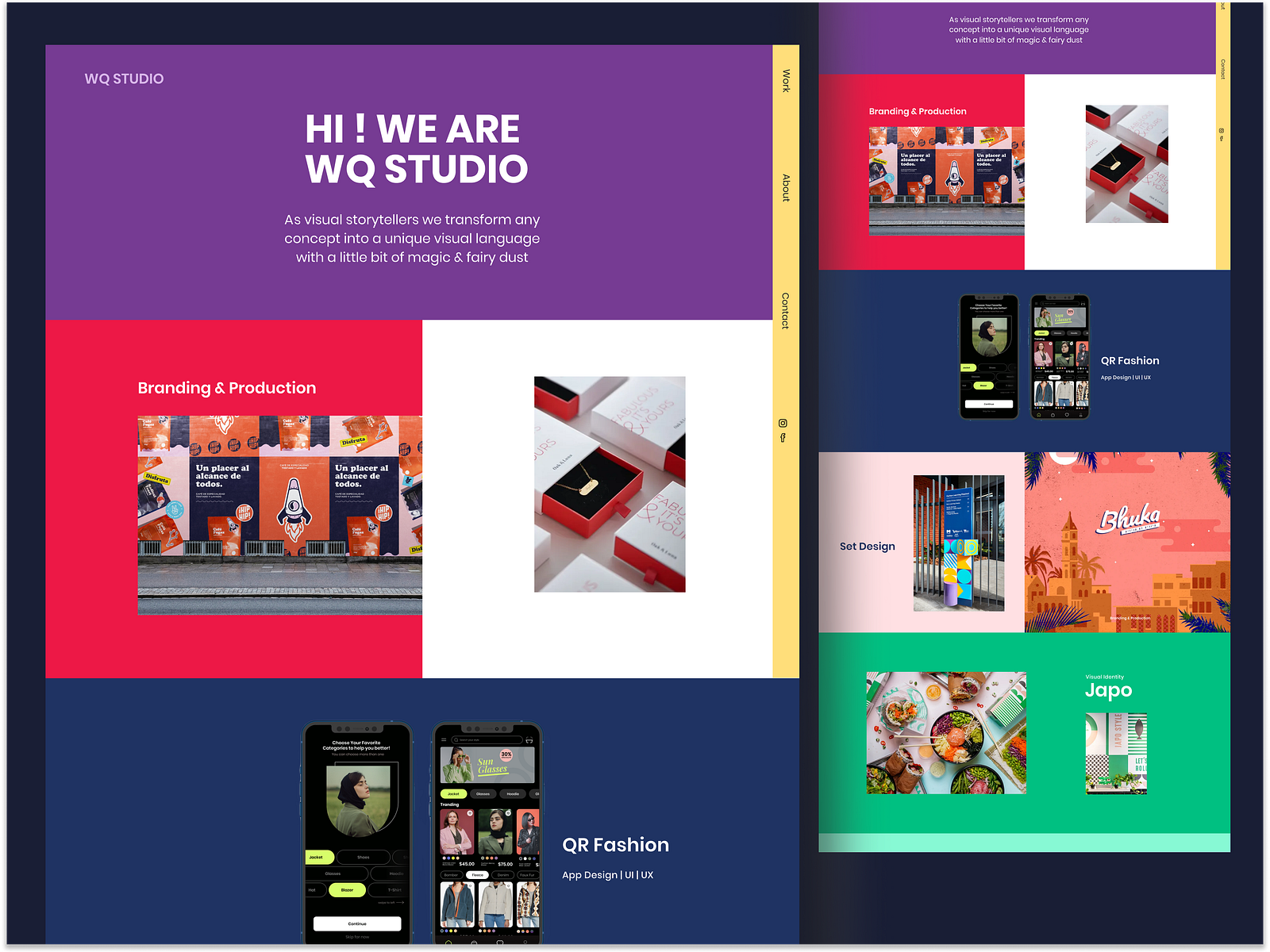 WQ - Web Studio by M Husni Wardani for Enver Studio on Dribbble