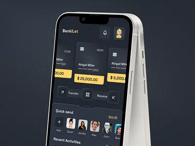 Banking app Concept design figma graphic design landingpage ui