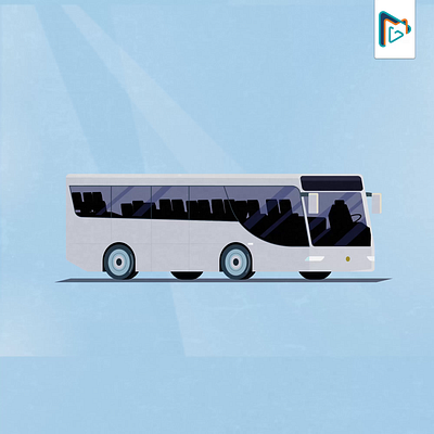 Passenger Bus Animation animation graphic design motion graphics