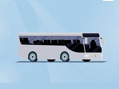 Passenger Bus Animation animation graphic design motion graphics