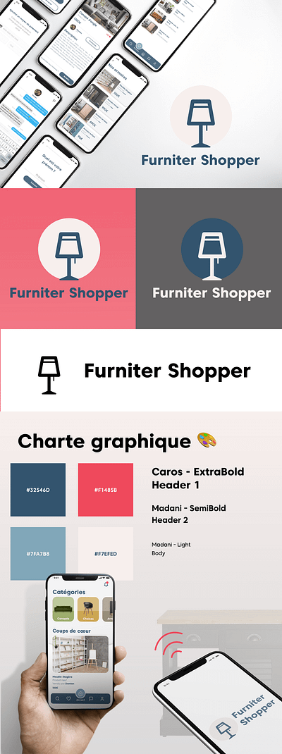 App design - Furniter Shopper 🛏️ app branding figma furniter mobile mockup shop ui ux