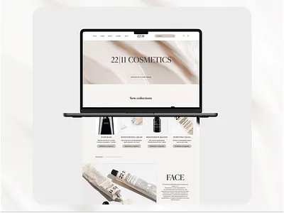 Интернет магазин косметики / портфолио ui web design
