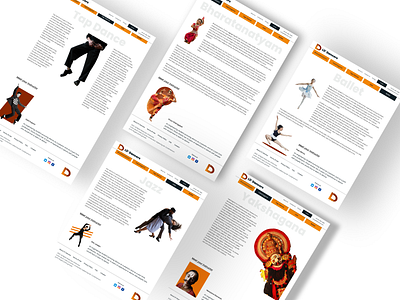 Dance forms page - Lil' Dancers dance design figma ui ux website