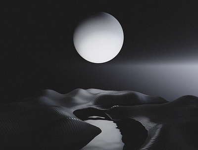Moonscape animation 🌑 3d 3d animation adobe after effects animation blackandwhite blender blender animation cycles landscape loop material moon moonscape motion motion design motion graphics planet render river