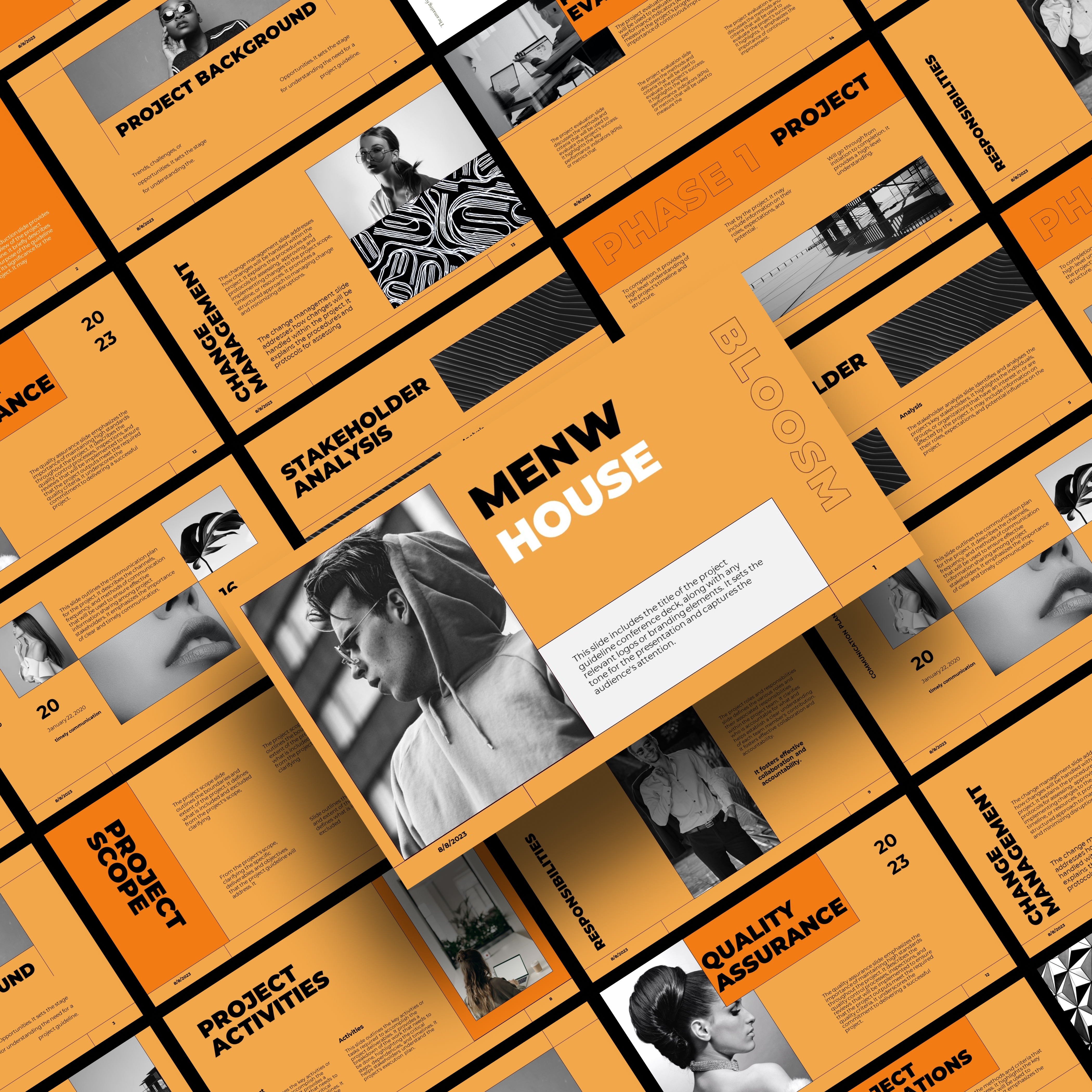 Fashion Presentation animated presentation animated slides branding design fashion fashion presentation google slide design google slides graphic design illustration investor pitch modern design motion graphics orange pitch deck portfolio powerpoint presentation design slide design slideshow