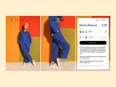 L.F. Markey Product Detail Page design ecommerce fashion graphic design navigation pdp product detail page product page scroll ui ui design ux design web design website