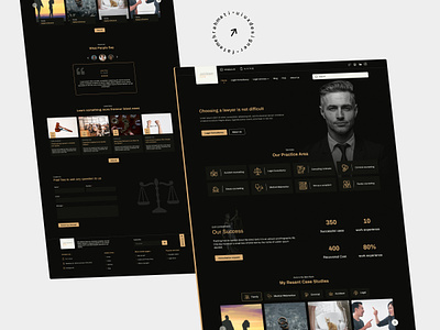 Personal website of legal advice services desigb justice lawyer legal ui uidesign uiux website