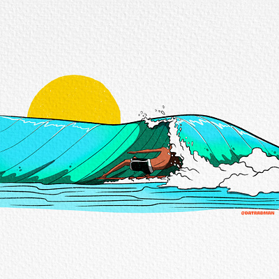 Finding Shade beach beach apparel datradman design hand drawn illustration surf surf apparel surf art surf design surf illustration surfboard surfing
