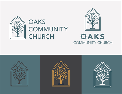 Oaks Community Logo branding christian church churchdesign design graphic design illustration logo vector