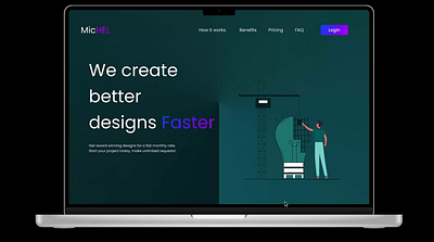 webpage clock wise animation banner branding design graphic design homepage ui ux