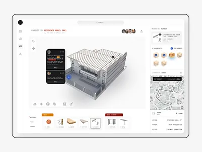 Architecture / Construction Collaboration app architecture collaboration construction design industrial product design ui ux