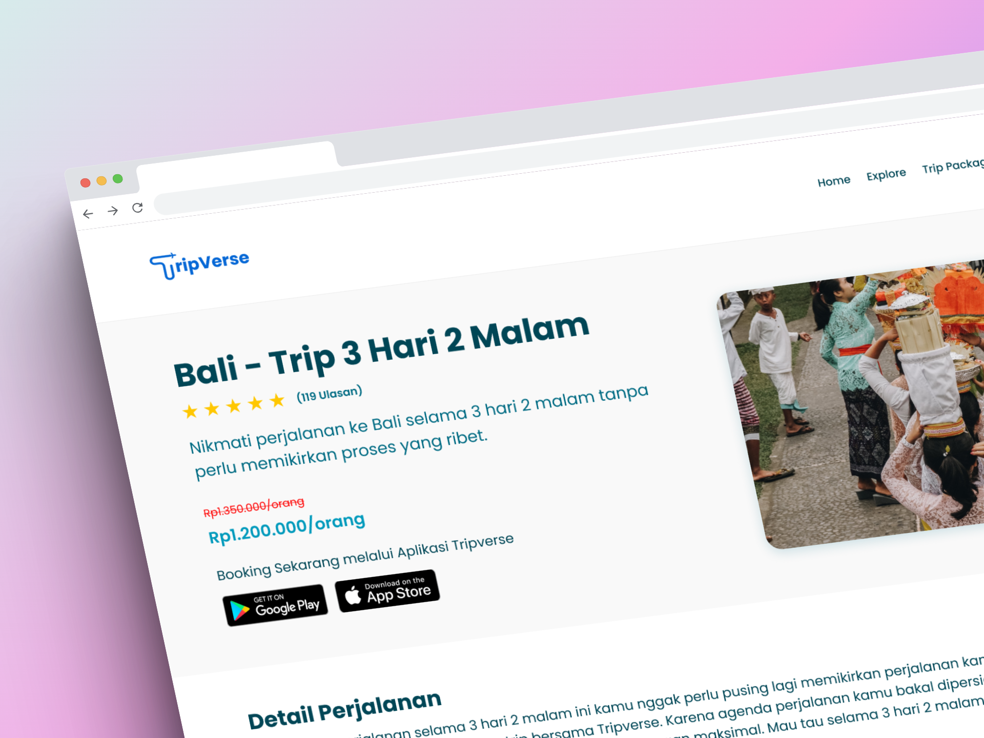 Example of Modern Website & Mobile App UI/UX Design