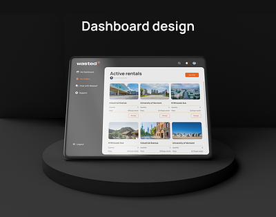 Wasted* | Dashboard business clean design dashboard figma management system ui ux