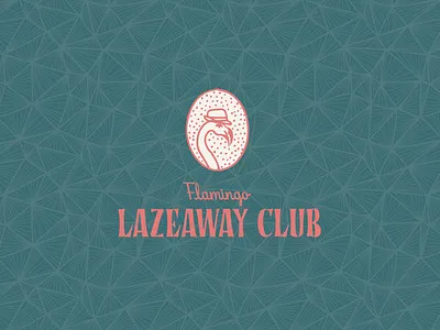Flamingo Lazeaway Club Branding brand design branding branding design california design flamingo graphic design lettering logo logo design restaurant restaurant branding restaurant logo tropical vintage