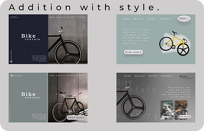 Developing visuals for a bicycle rental app branding design graphic design illustration logo ui ux vector web design